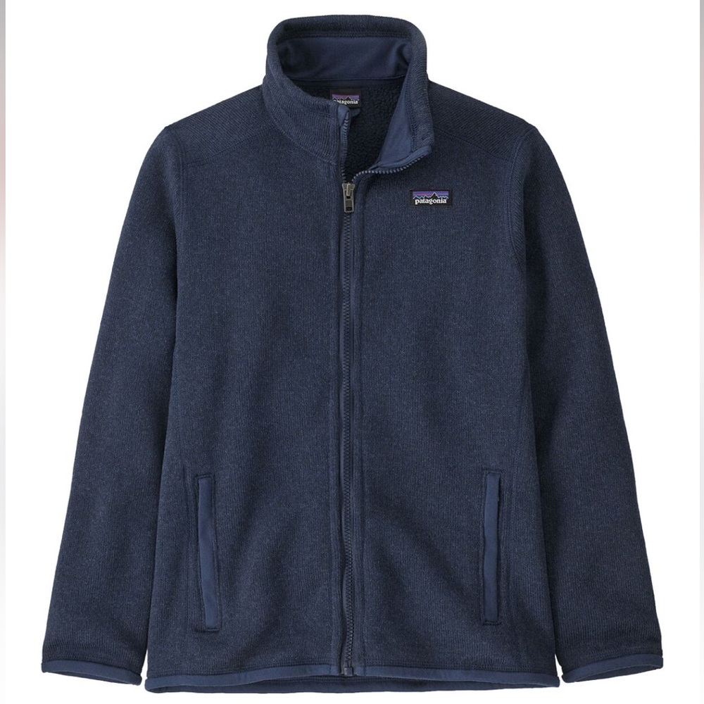 Patagonia Kids Navy Better Sweater Full Zip Jacket Size Large